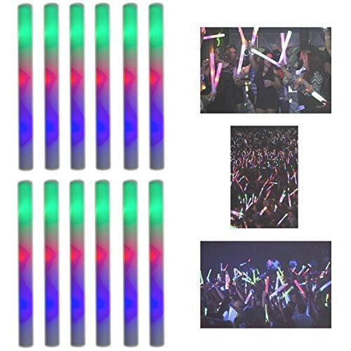 1 Pc Foam Glow Sticks LED Multi Color Electronic Light Up Sticks for Party  Wedding Birthday 