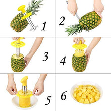 Load image into Gallery viewer, Stainless Steel Fruit Pineapple Peeler Corer Slicer Cutter