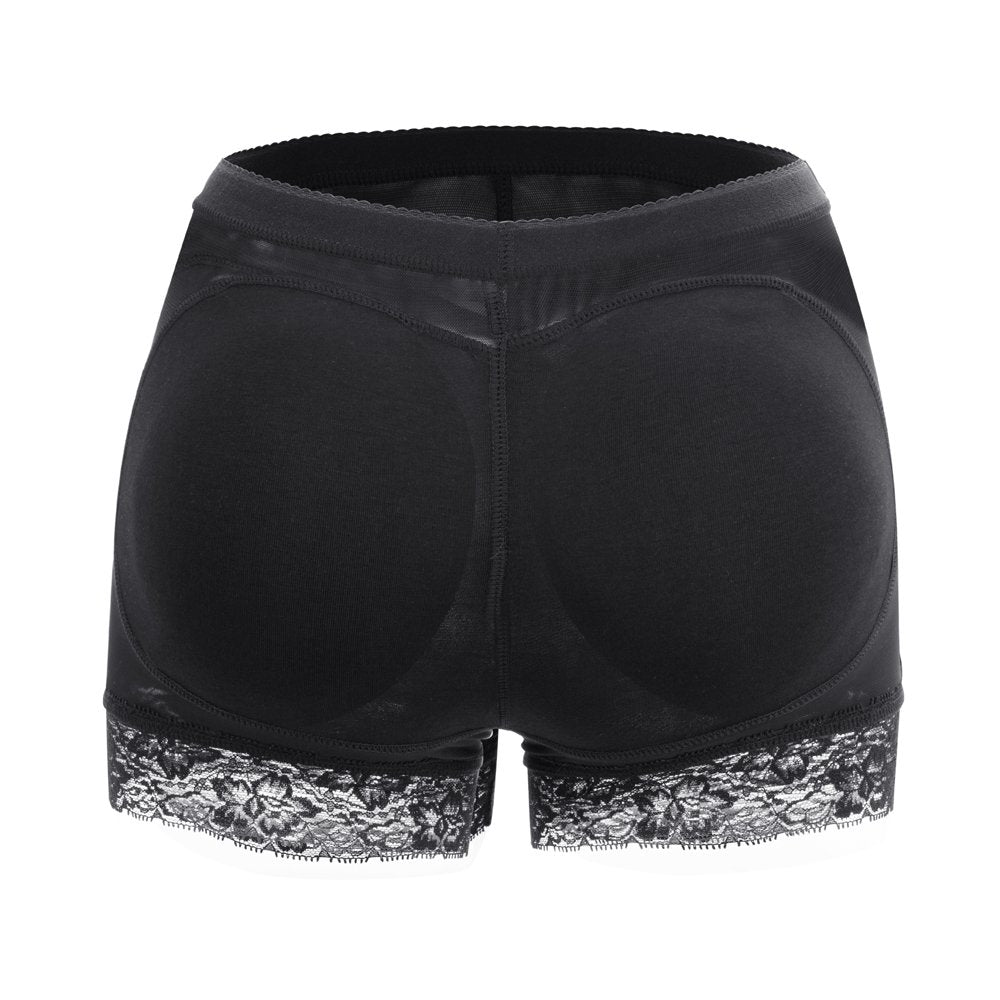 KIWI RATA Womens Seamless Butt Lifter Padded Lace Panties Enhancer Underwear