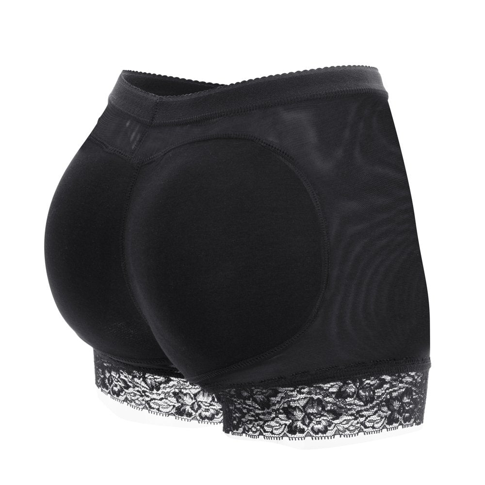 KIWI RATA Womens Seamless Butt Lifter Padded Lace Panties Enhancer