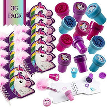 Load image into Gallery viewer, Unicorn Stationary Party Souvenirs Favors 36 Gift Pack