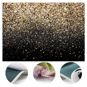 SJOLOON 7X5ft Glitter Backdrop Golden Spots Backdrop Vinyl Photography Backdrop Vintage Astract Glitter Background for Family Birthday Party Newborn Studio Props 11547