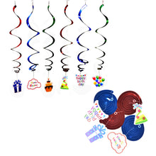 Load image into Gallery viewer, Joyin Toy Happy Birthday Decorations Party Supplies Set (Over 100 PC) and Party Decorations All-in-One Pack including Banner, Flags, Foil Party Balloons, Hats,Confetti, Tablecloth and Plates.