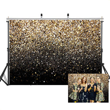 Load image into Gallery viewer, SJOLOON 7X5ft Glitter Backdrop Golden Spots Backdrop Vinyl Photography Backdrop Vintage Astract Glitter Background for Family Birthday Party Newborn Studio Props 11547