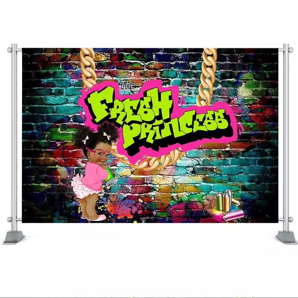 Per4um Fresh Princess 👑 Hip Hop Backdrop