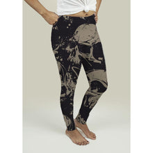 Load image into Gallery viewer, Leggings with Grunge Skulls