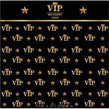 Load image into Gallery viewer, HelloDecor Polyster 5x7ft royal crown black hollywood vip banner backdrop Flannelette Birthday Adults children party photography studio background