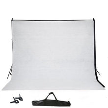 Load image into Gallery viewer, BalsaCircle Black 8 ft x 10 ft Photo Backdrop Stand Kit + 2 Free Backdrops - Studio Background - Wedding Party Photo Booth