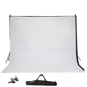 BalsaCircle Black 8 ft x 10 ft Photo Backdrop Stand Kit + 2 Free Backdrops - Studio Background - Wedding Party Photo Booth